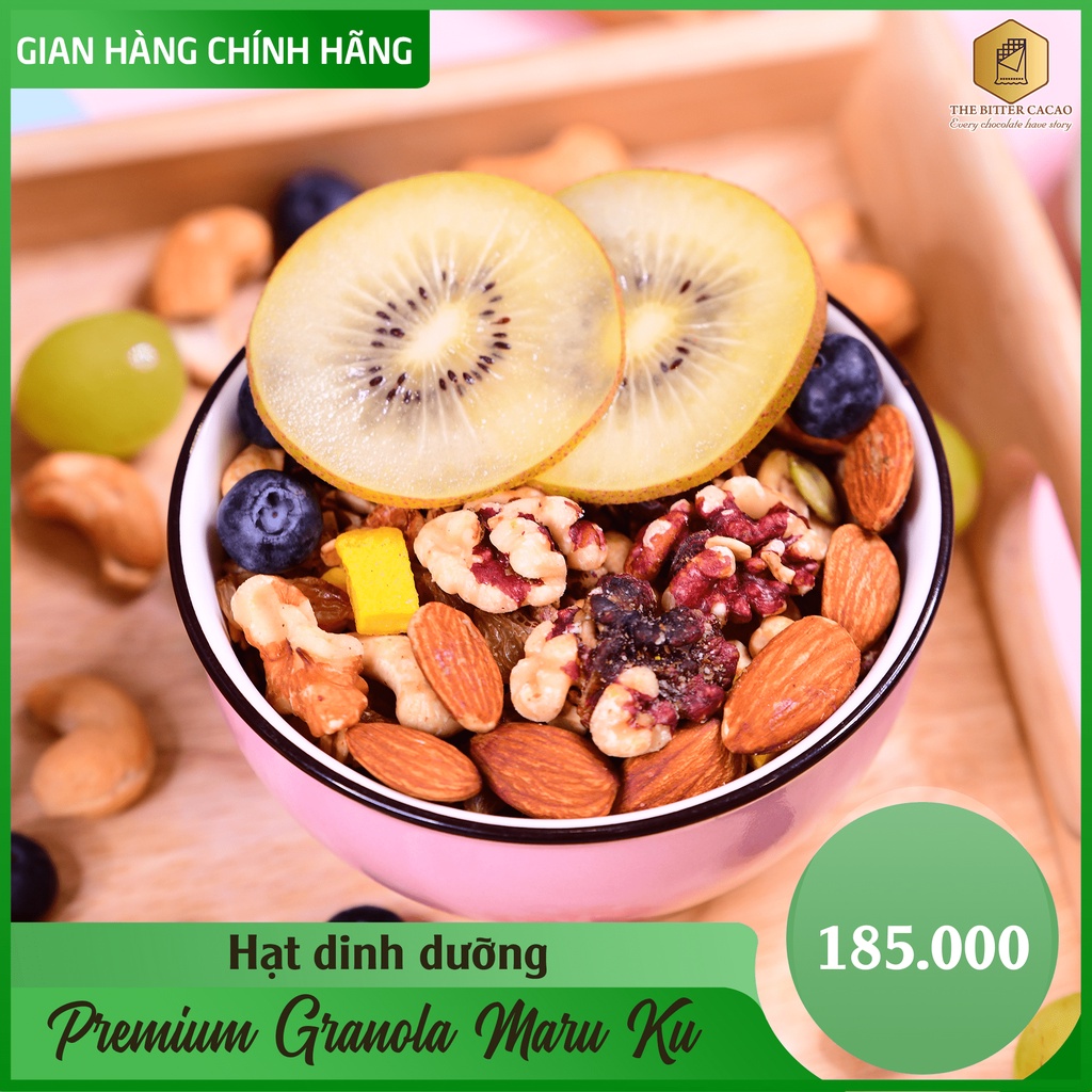 Hạt Ngũ Cốc The Bitter Cacao Premium Granola Maru Ku Hộp 500g