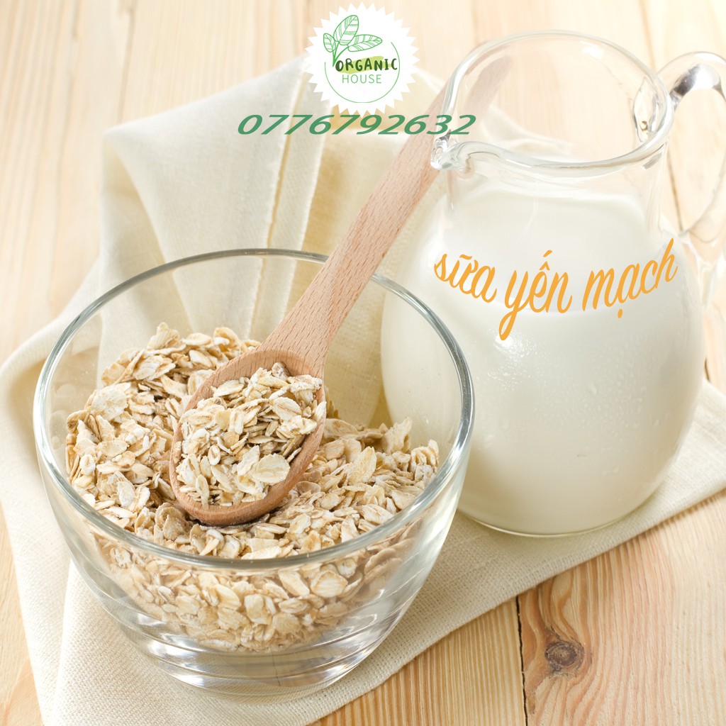 500g Yến mạch hữu cơ cán mỏng/cán lớn Small/Big Oatmeal