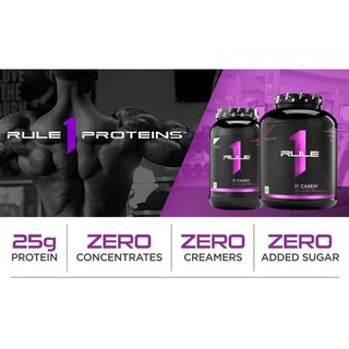 Whey tăng cơ hấp thu chậm Rule 1 Casein 3.97-4lb  (53-55 servings)