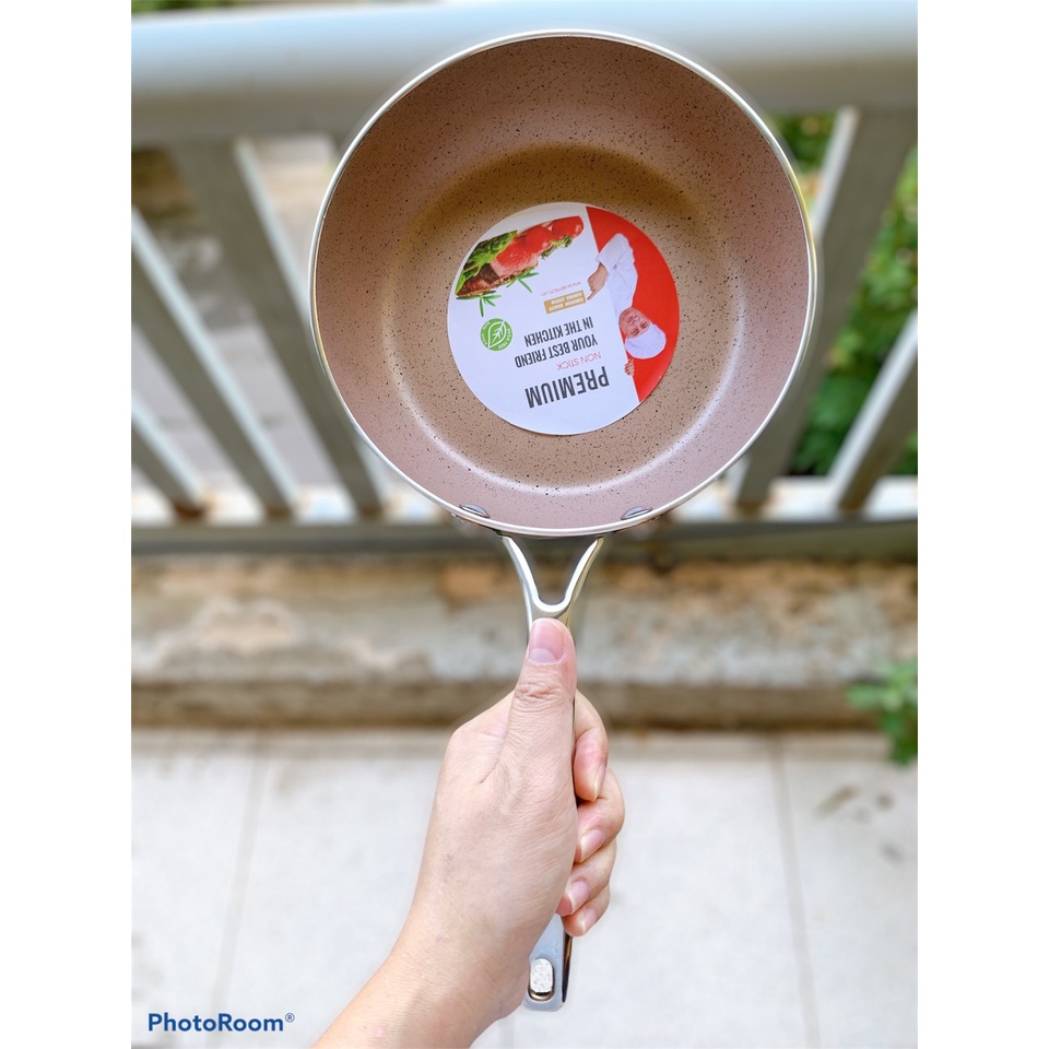 Chảo Elmich chống dính vân đá đáy từ - Hàng Km