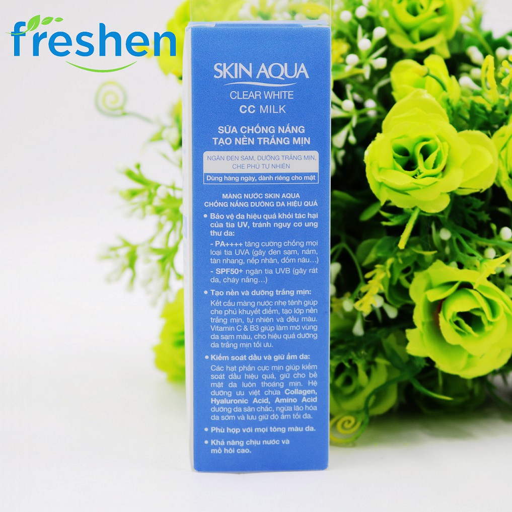 ✅ (CHÍNH HÃNG) Sữa Chống Nắng Tạo Nền Sunplay Skin Aqua Clear White CC Milk 25g | BigBuy360 - bigbuy360.vn