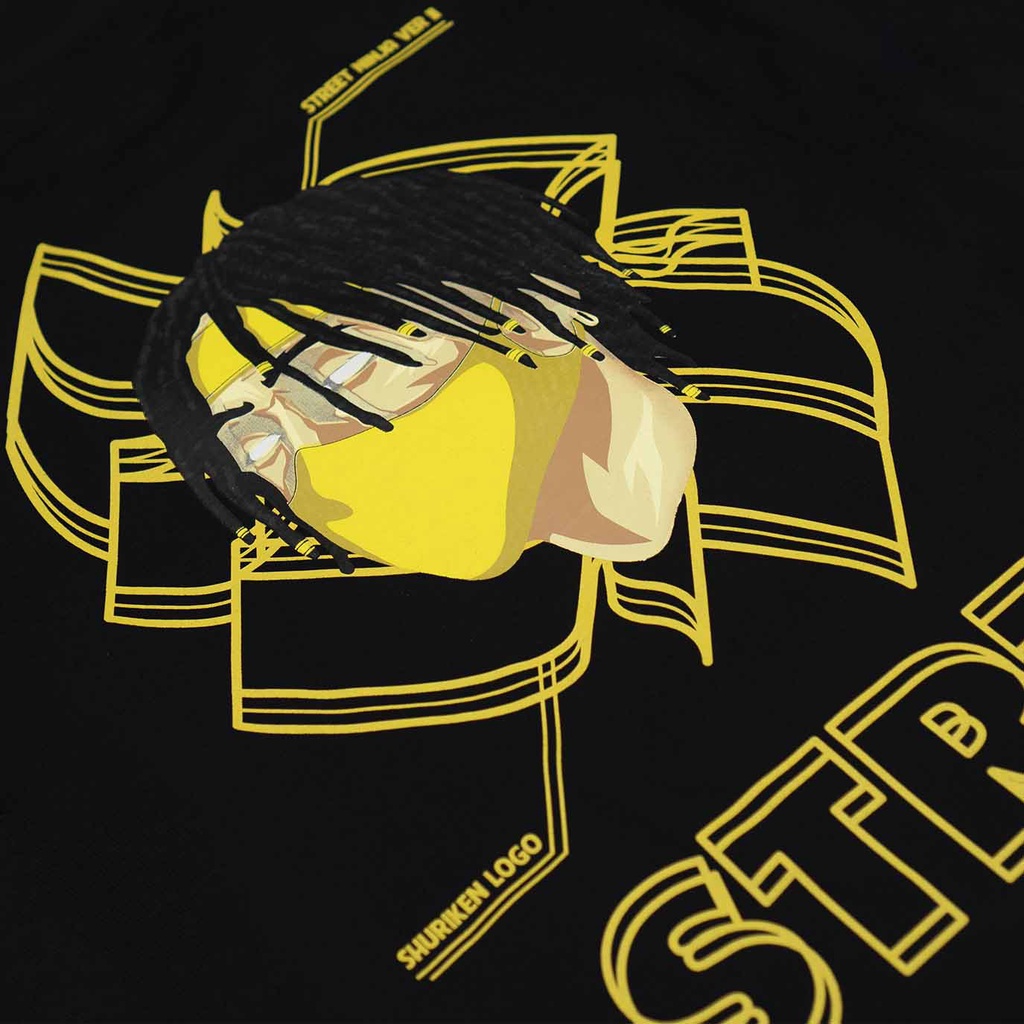 Áo thun Shuriken Ninja - Đen - Street Gang