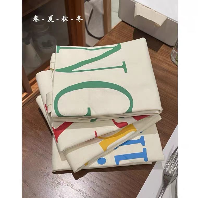 Túi Xách Canvas Hai Mặt Họa Tiết Chữ In Màu Xanh Lá / Đỏ / Vàng / Xanh Dương