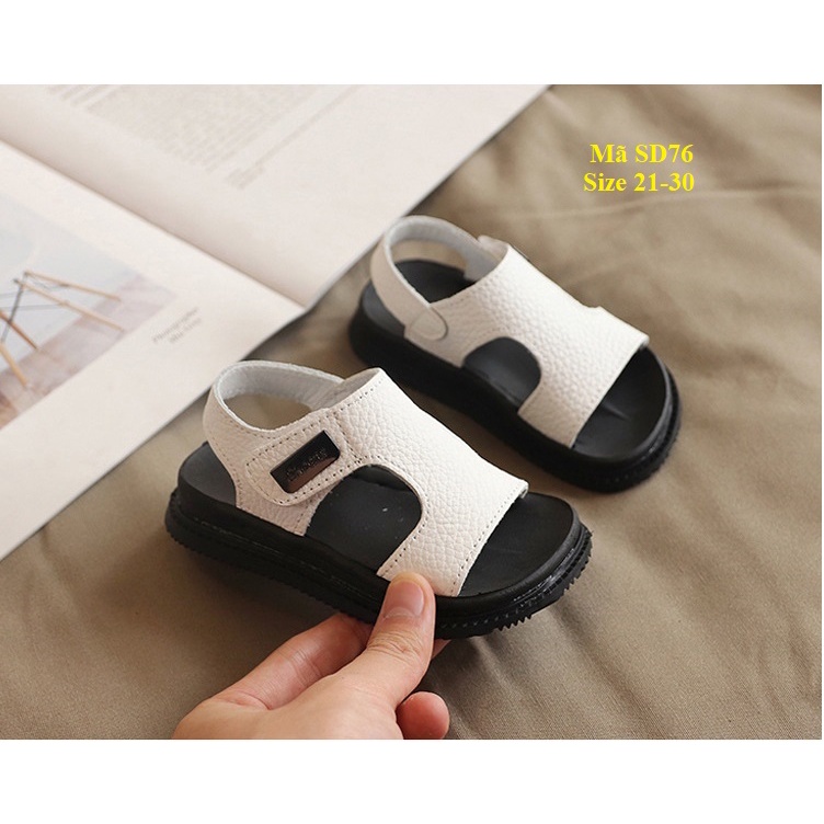 Dép Sandal Quai Dán Cho Bé Trai Đế Mềm Siêu Nhẹ