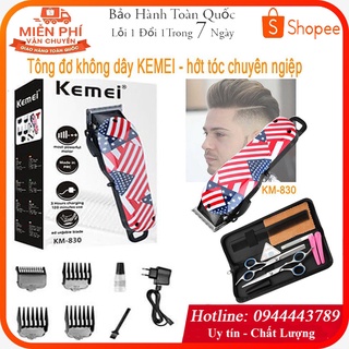 Tông đơ cắt tóc cao cấp Kemei 830, tông đơ cắt tóc chuyên nghiệp cho Salon KM-830 hớt tóc nam nữ, trẻ em
