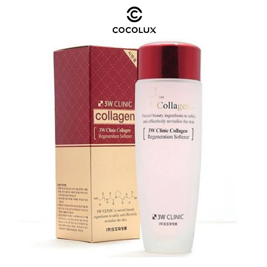 Nước Hoa Hồng Collagen 3w clinic - Đỏ [COCOLUX]