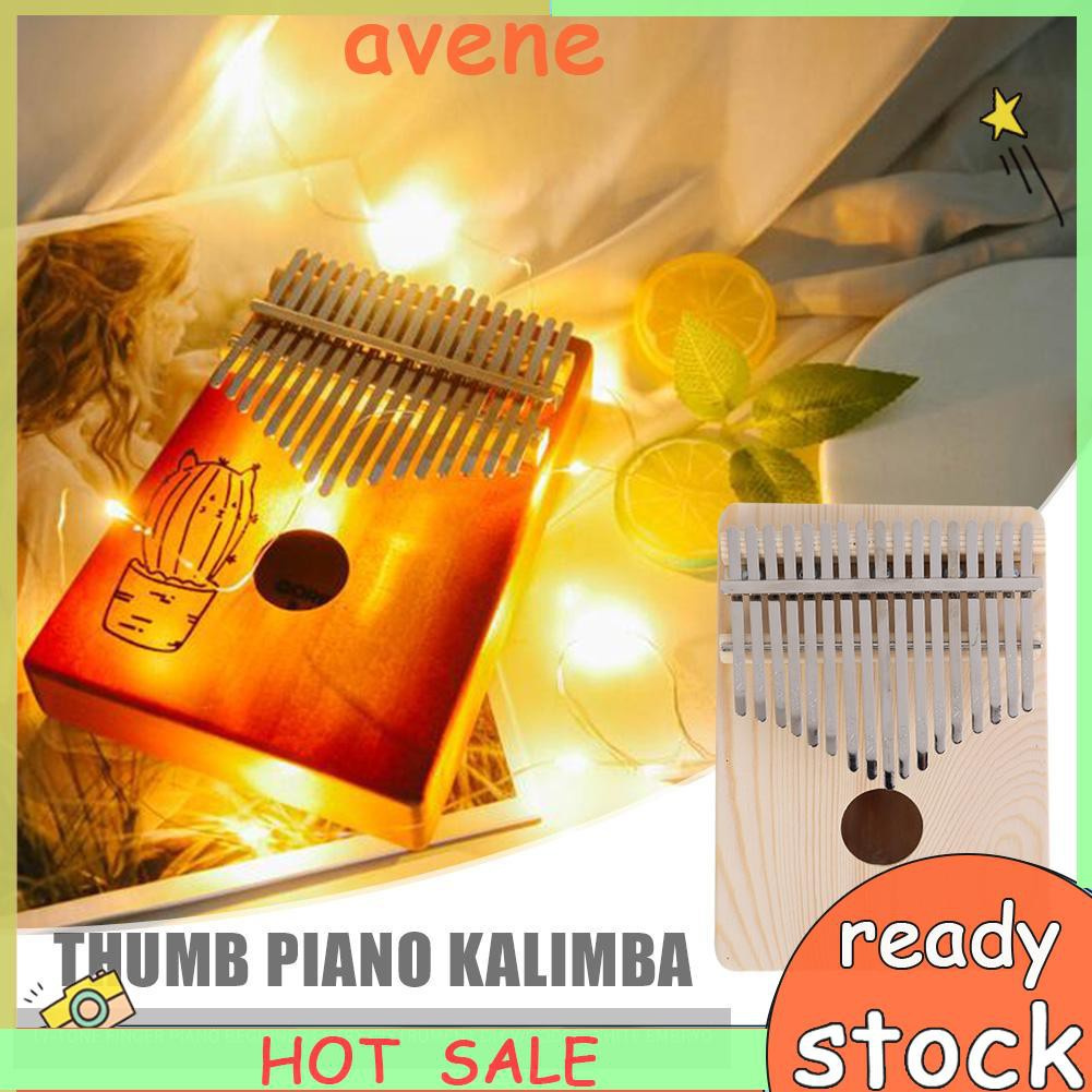 17 Key Kalimba Thumb Finger Piano Wooden Musical Instruments for Beginners