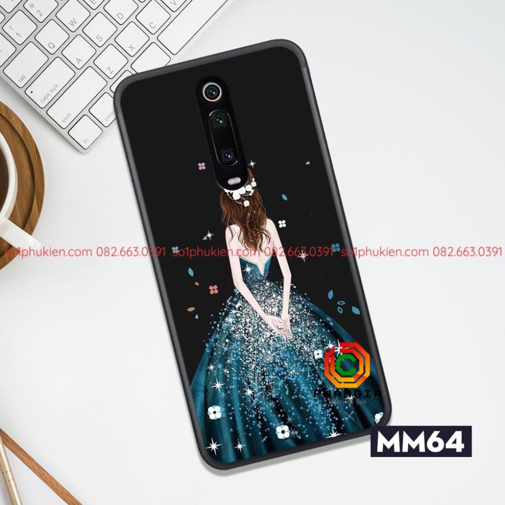 Ốp lưng điện thoại XIAOMI K20 K20 PRO MI 9T MI 9T PRO ép kính chống bể  in hình cô gái cực đẹp