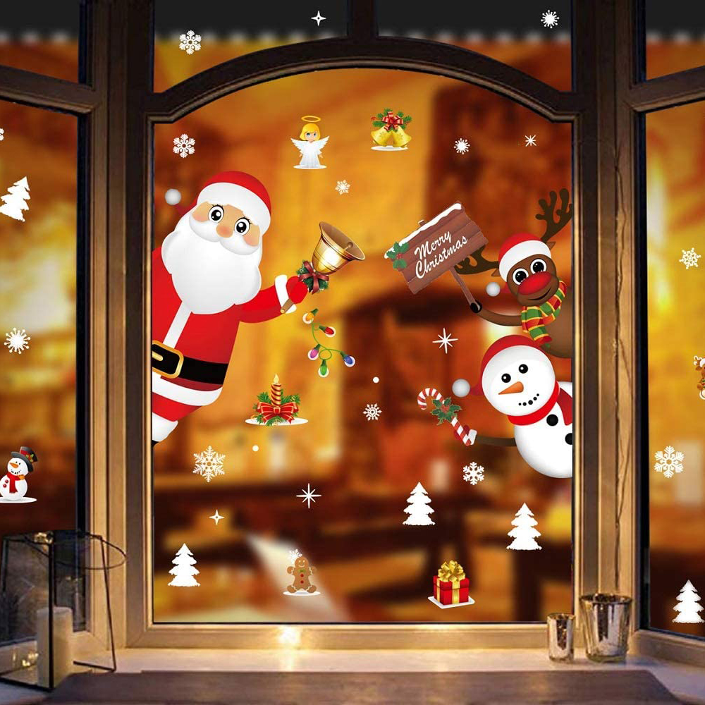 Miếng Dán Trang Trí Giáng Sinh Dễ Thương