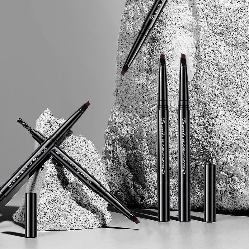 Bút Kẻ Lông Mày Hai Đầu Siêu Mịn Tự Nhiên Chống Thấm Nước Lâu Trôi