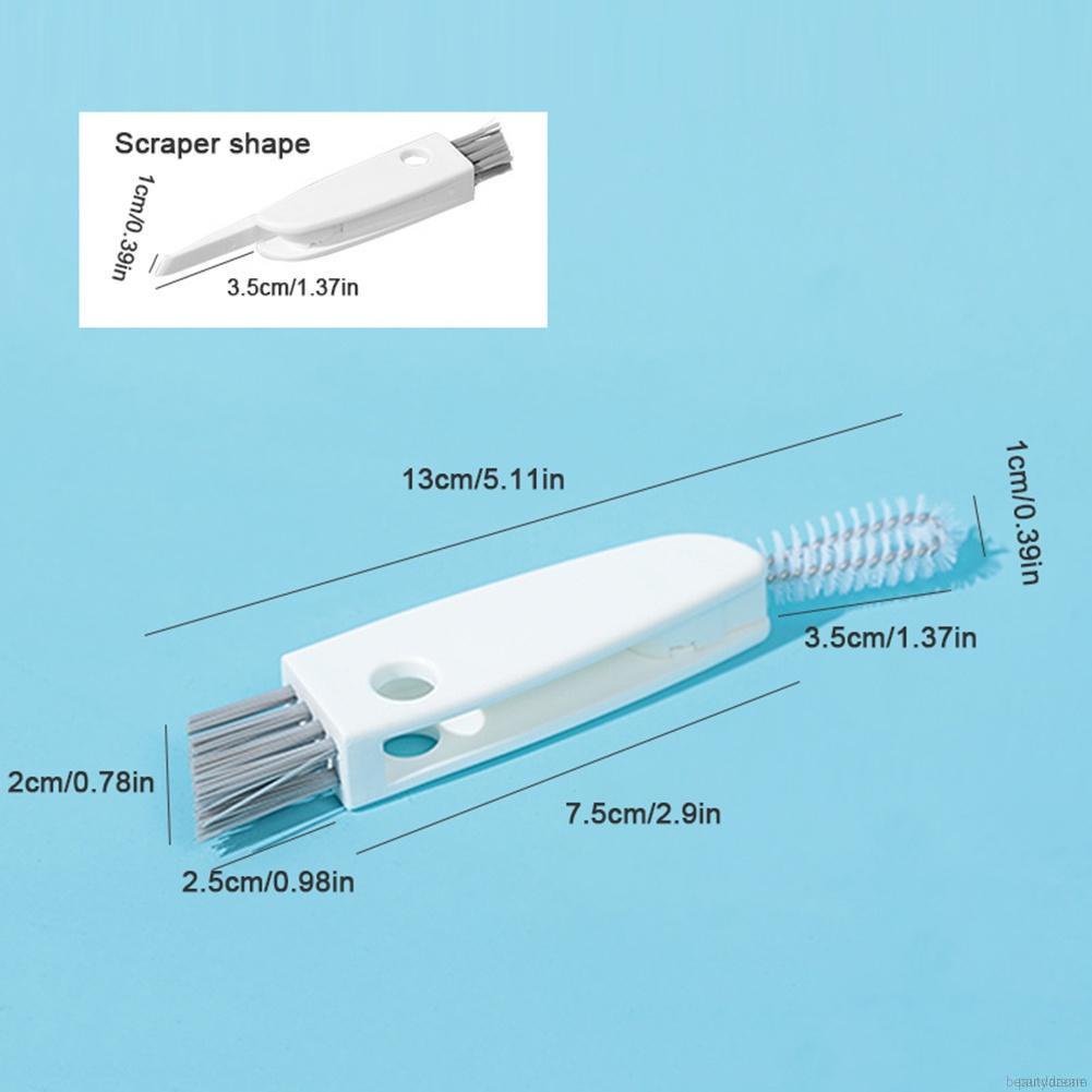 Bàn chải vệ sinh bình nước bằng thép không gỉ 3 trong 1 tiện lợi