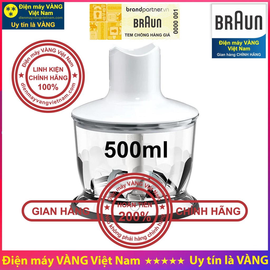 Linh kiện Phụ kiện máy xay cầm tay Braun MQ5000 MQ5200 MQ5035 MQ5235 MQ5030 MQ5045 MQ5245 MQ3045 - Hàng chính hãng