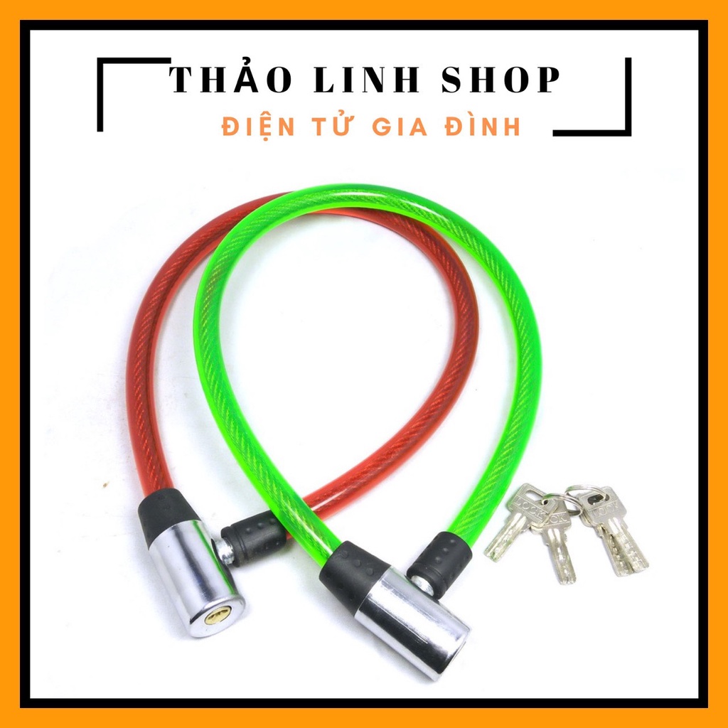 Khóa dây chống trộm xe đạp xe máy, cửa cổng, cửa kho đảm bảo an toàn cho gia đình