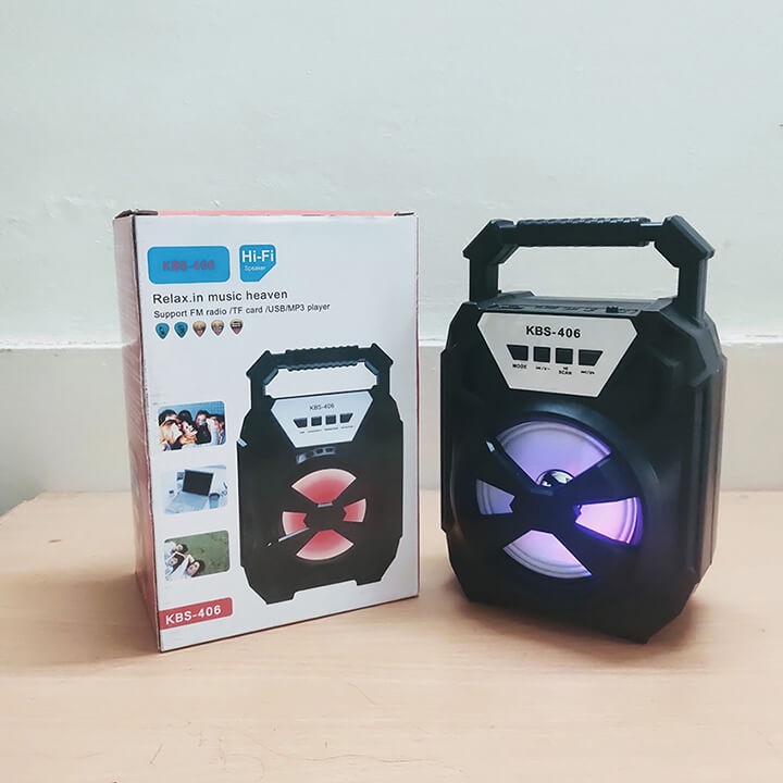 Loa Bluetooth mini xách tay nhỏ gọn âm thanh siêu hay đèn led nhấp nháy, Hỗ trợ cắm thẻ nhớ, USB, Nghe Radio