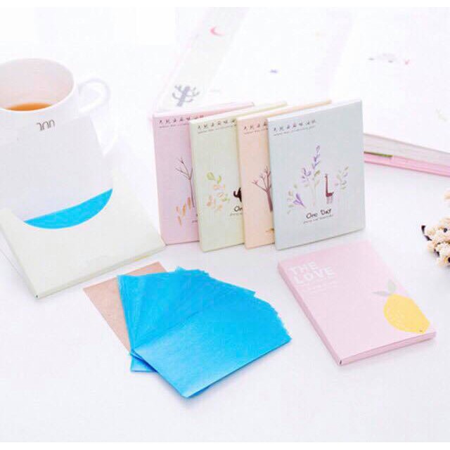 Gói 50 miếng thấm dầu chuẩn xịn 10x7cm | BigBuy360 - bigbuy360.vn