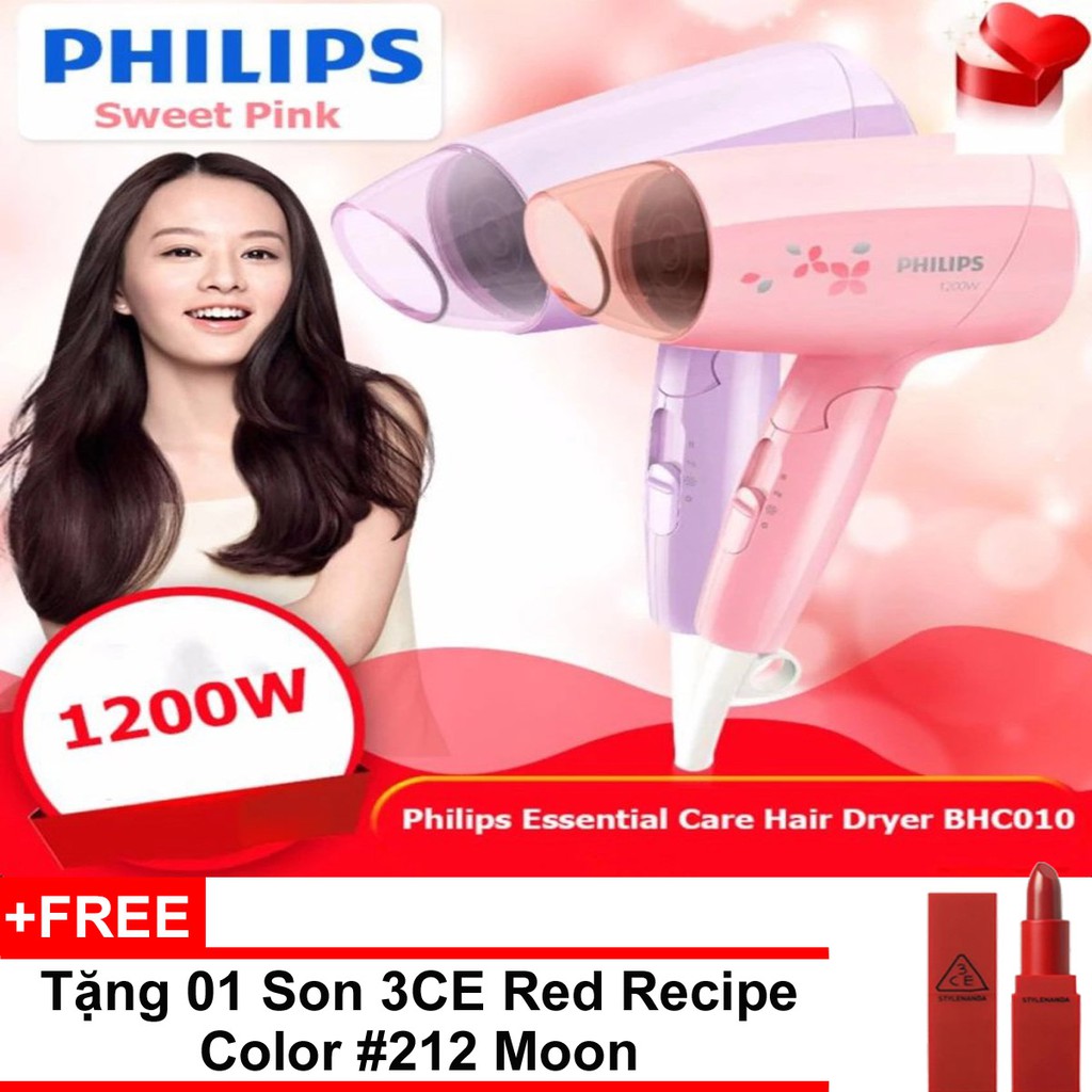 Khuyến mại sốc ! Mua máy sấy tóc Philips tặng 01 Son 3CE Recipe