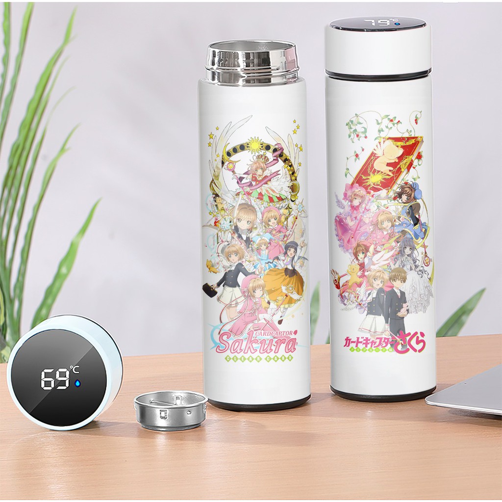 Bình Giữ Nhiệt Cardcaptor Sakura Lõi INOX (có đèn báo nhiệt độ)