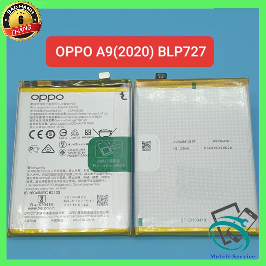 Pin OPPO A5, A9, A11 (2020), [BLP727], Chính Hãng