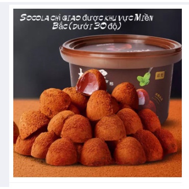 Set 2 hộp Nama socola 408g - Socola tươi, nama chocolate xô 80 viên ăn là nghiền