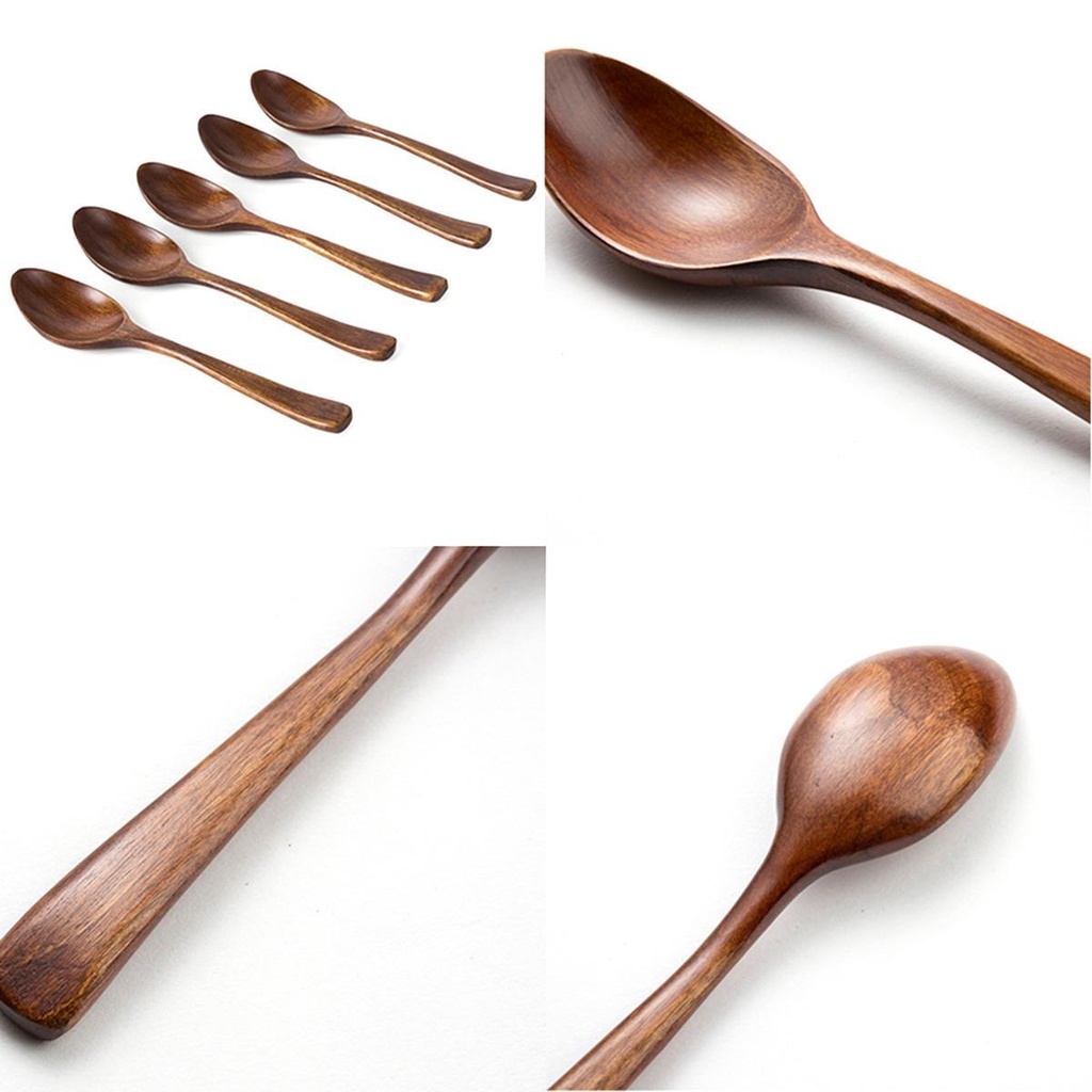 YIYU Muỗng Gỗ Thân Thiện Với Môi Trường Phong Cách Nhật Bản