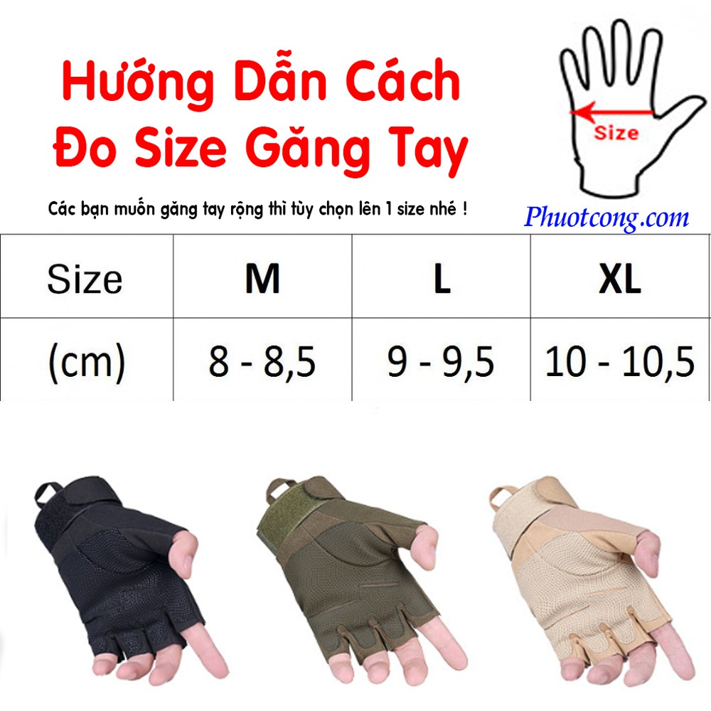 Găng tay xe máy chống nắng, đi phượt Black Hawk hở ngón