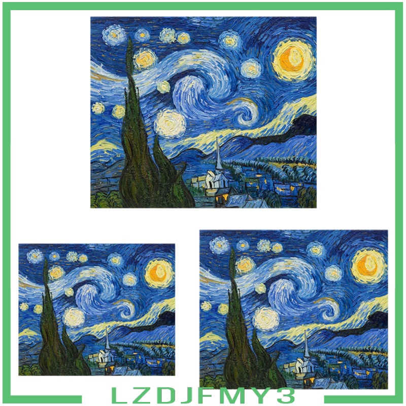 [giá giới hạn]] Van Gogh Starry Night 5D Diamond Painting Kits Craft Cross Stitch 62x50cm