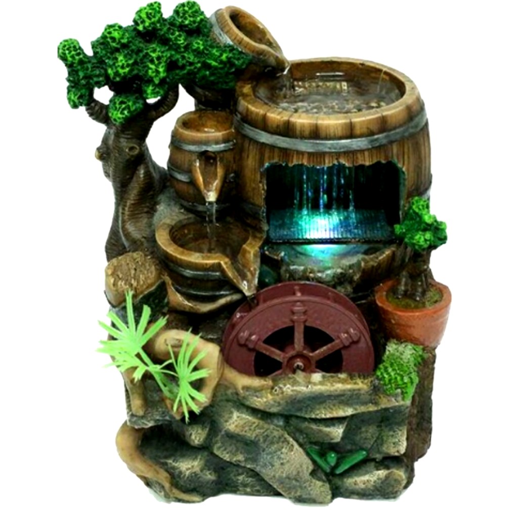 Máy bơm nước phong thủy, 4 đèn led.