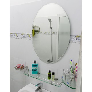 Gương soi Kibath hình Oval KT 50x70 cm, KB-203A