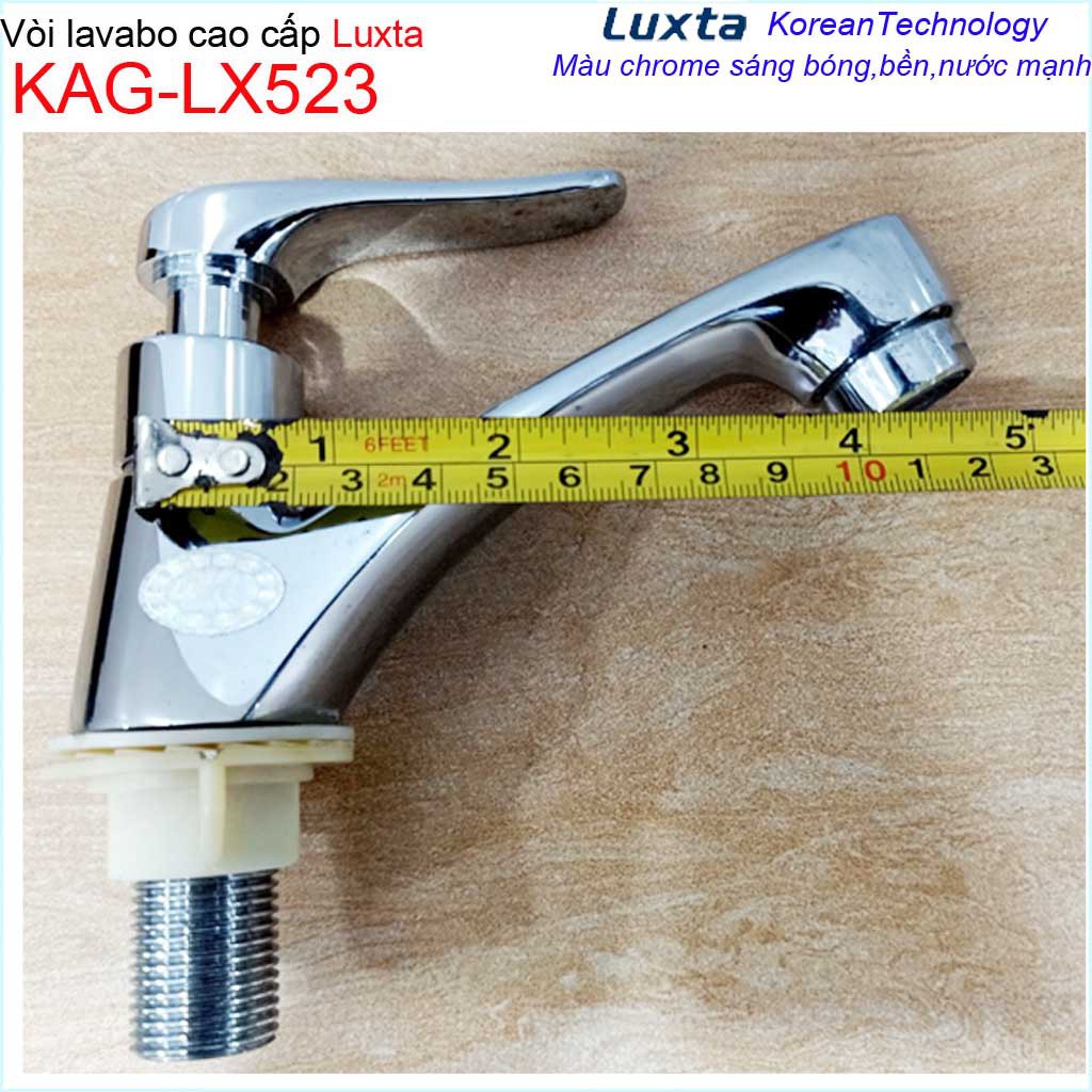 Vòi lavabo lạnh Luxta KAG-LX523 tay gạt, vòi chậu rửa mặt nước mạnh thiết kế tuyệt đẹp sử dụng siêu bền