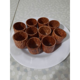 Chung uống trà gỗ dừa_Chung gỗ dừa