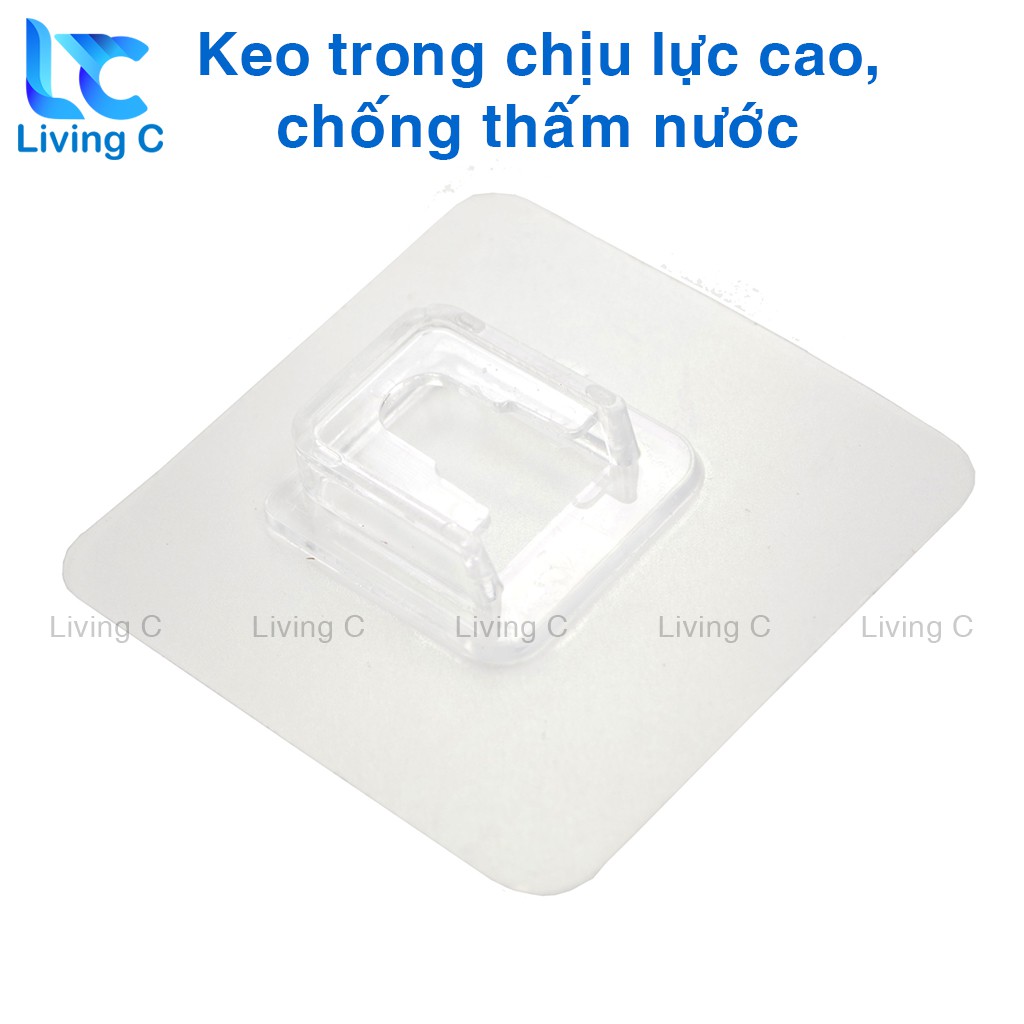 Miếng dán dự phòng chữ U Living C cho kệ dán tường, miếng dán sơ cua thay thế siêu chắc _U5