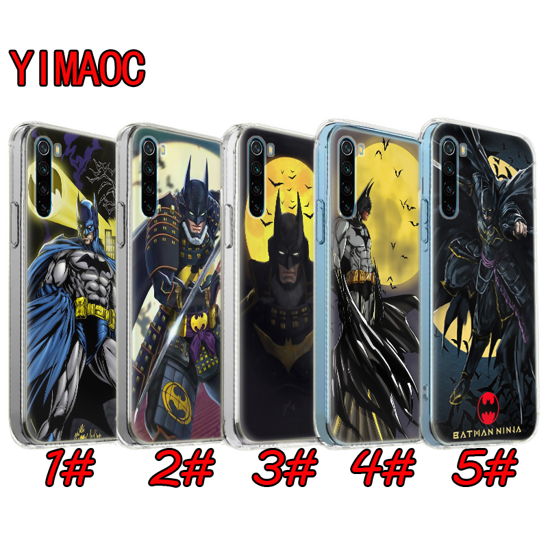 Ốp Lưng Tpu Mềm Trong Suốt In Hình Batman Cho Redmi Note 5 Pro 6 7 8 9 9s 7gb