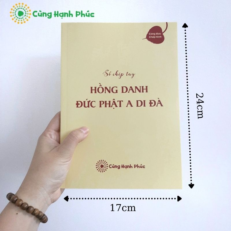 Tập Vở Chép Kinh - Chép 6 chữ Hồng Danh Nam Mô A Di Đà Phật