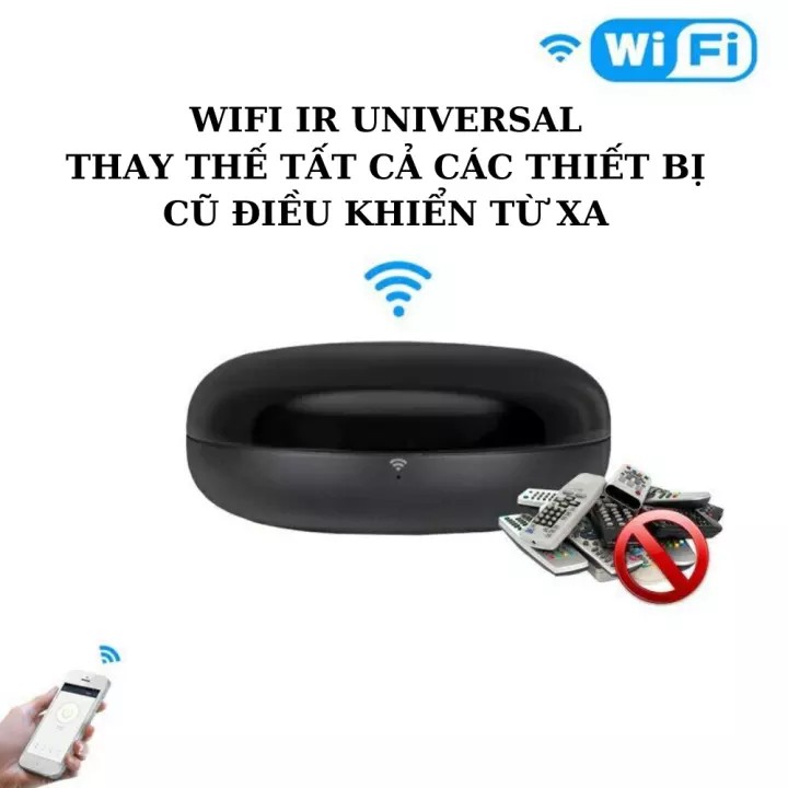 (IR+RF)Bộ Học Lệnh Sóng Hồng Ngoại Và RF Tuya SmartLife Học Lệnh Các Điều Khiển, Điều Khiển Qua Điện Thoại