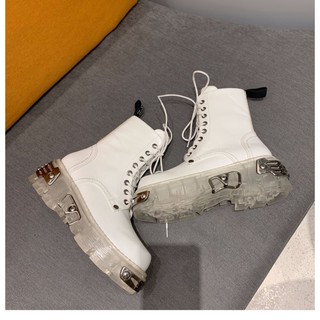 Boots trắng đen đế cao Ulzzang(hình thật cuối)