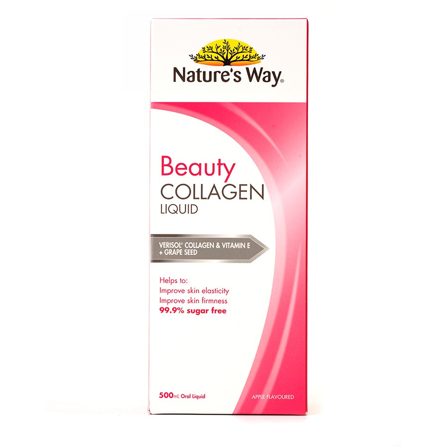 Collagen Dạng Nước Bổ Sung Collagen Thủy Phân Giúp Sáng Da Nature's Way Beauty Collagen Liquid 500ml | Thế Giới Skin Care
