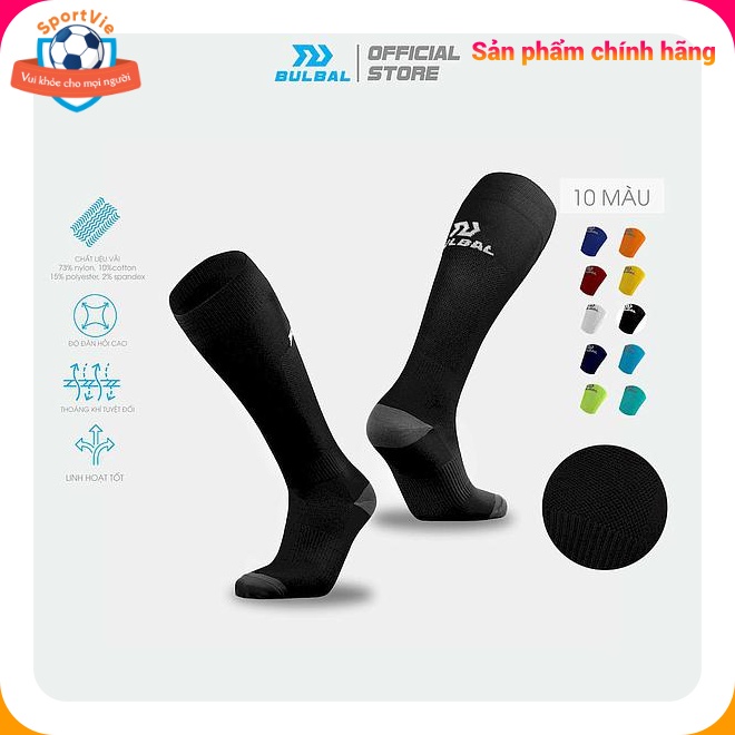 Tất dài BULBAL, Vớ dài BULBAL, Tất dài thể thao BULBAL chính hãng cao cấp, co giãn, thấm hút, thông thoáng, khử mùi
