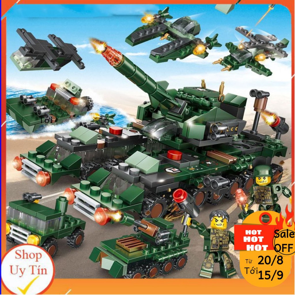 [KHAI TRƯƠNG 129K] Lego Xe Tăng [321 CT-18 MÔ HÌNH]