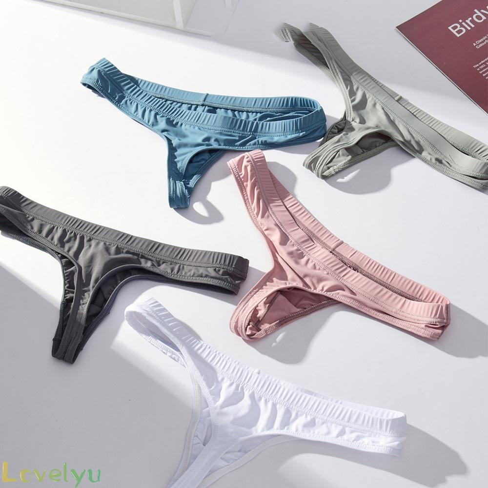 【Ready Stock】Men Briefs Modal Soft Pouch T-Shaped Thong U-Convex Underpant 1pcs Bikini@New