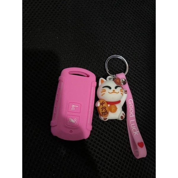 Bao bọc Remote 2 Nút Smartkey Honda Tặng Kèm Móc Khoá Hoạt Hình 3D Cao Cấp
