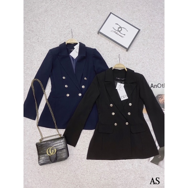 ⚡️ÁO VEST-BLAZER⚡️Áo vest 2 lớp đính cúc đồng 2 màu