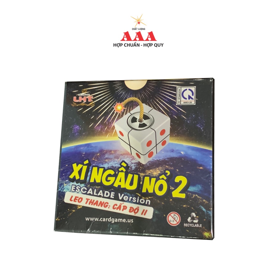 Boardgame Xí ngầu Nổ 2 LIÊN HIỆP THÀNH, Trò chơi thẻ bài vui nhộn phù hợp với mọi lứa tuổi