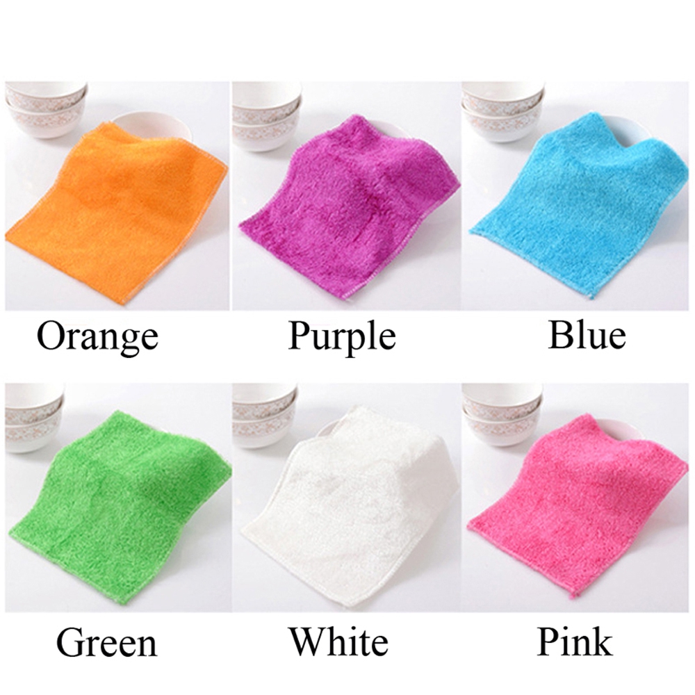 Bộ 1/5 khăn lau sợi tre chống dầu mỡ tiện dụng cho nhà bếp