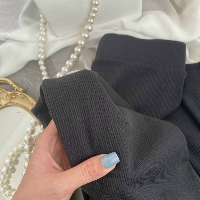 quần loe thun gân