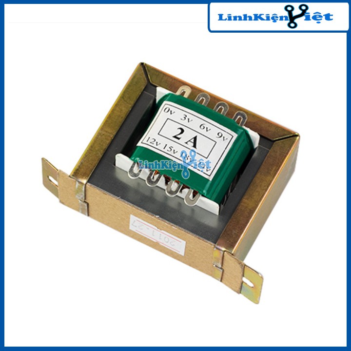 Biến Áp 2A Nhiều Đầu Ra 0V 3V 6V 9V 12V 15V 18V 24V - 560g