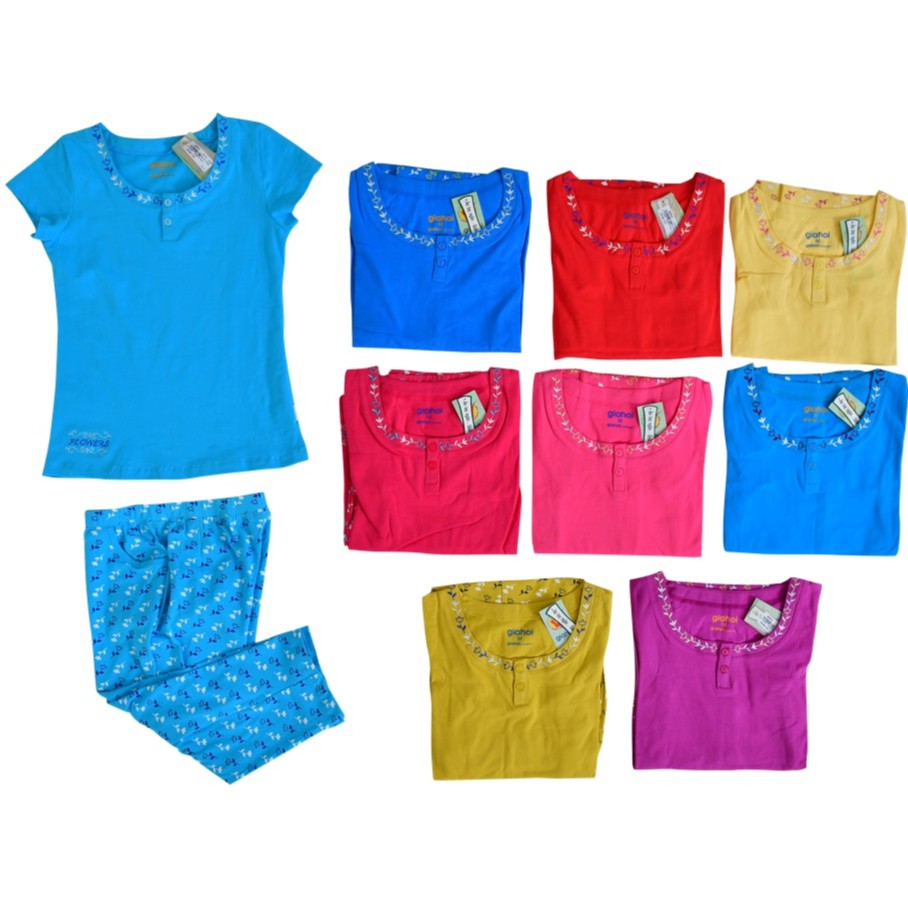 Bộ mặc nhà Gia Hồi quần lửng size M