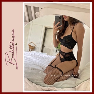 Set áo lót nữ ren có gọng không mút cao cấp Mandy Set S1163 Bralettehousevn