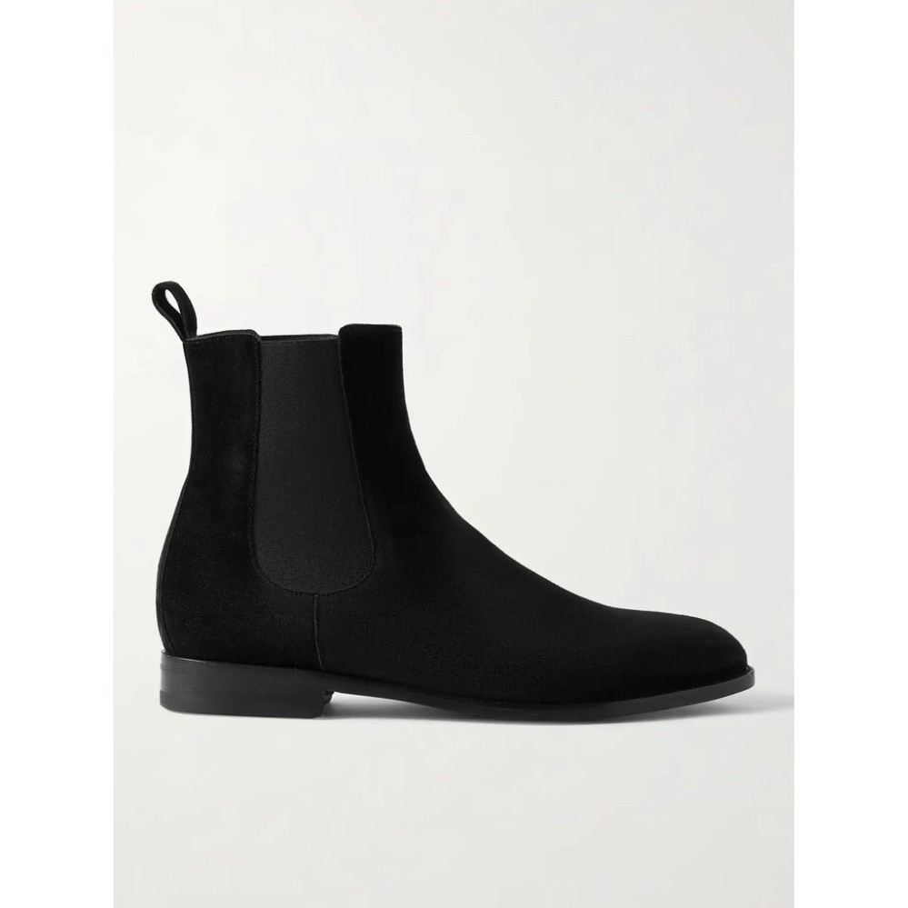 Giày Chelsea Boots chất liệu da lộn màu đen phong cách thời trang nam | BigBuy360 - bigbuy360.vn