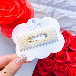 Kẹp tóc hạt trai nhân tạo
