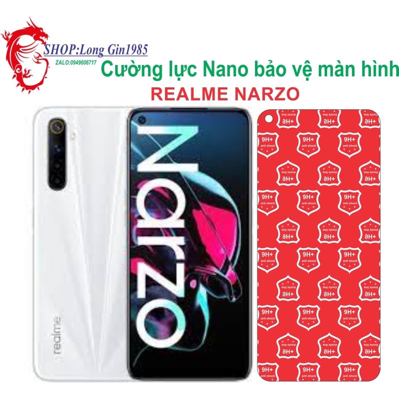 Realme NARZO Cường lực Nano chống va đập chống trầy xước tốt